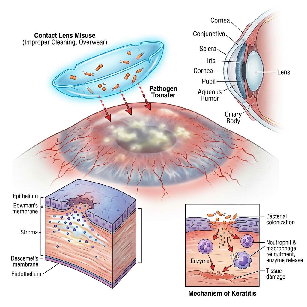 Cheratite da Lenti a Contatto: Cornea, Acanthamoeba e Cura 1 Cheratite da Lenti a Contatto: Cornea, Acanthamoeba e Cura